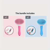 Perr-1pc One-Click Cat & Dog Hair Removal Comb with Floating Needle for Easy Pet Grooming