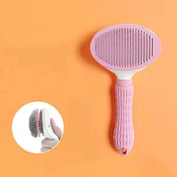 Perr-1pc One-Click Cat & Dog Hair Removal Comb with Floating Needle for Easy Pet Grooming